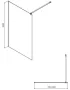 Cersanit Mille Walk-in zuhanyfal 100x200 mm átlátszó üveg, króm profilszín S161-001