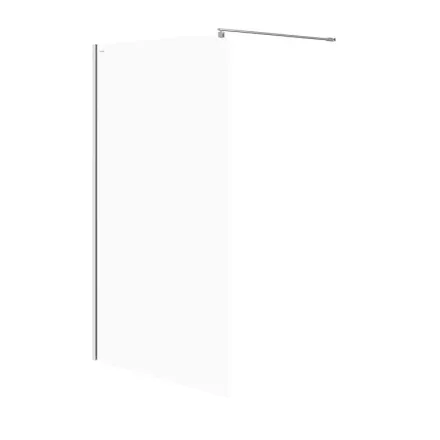 Cersanit Mille Walk-in zuhanyfal 120x200 mm átlátszó üveg, króm profilszín S161-002