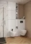 Cersanit Larga fali oldalszekrény falsík alatti WC tartály bútorhoz 56x60 cm, fehér S164-048