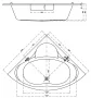Cersanit Venus 150x150 akril sarokkád S301-013 +ajándék kádlábbal