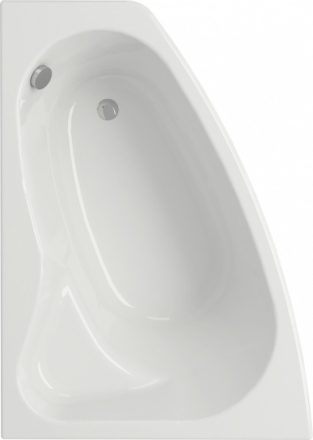 Cersanit Sicilia 150x100 balos aszimmetrikus akril kád +ajándék kádlábbal S301-095