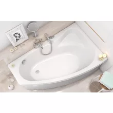   Cersanit Sicilia 150x100 jobbos aszimmetrikus akril kád +ajándék kádlábbal S301-096