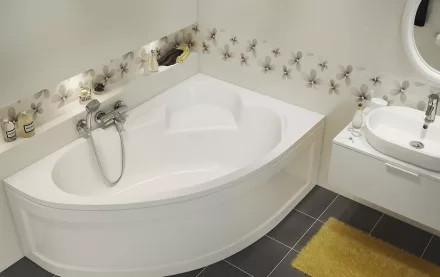 Cersanit Kaliope 170x110 jobbos aszimmetrikus akril kád S301-115 +ajándék kádlábbal