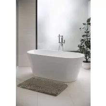   Cersanit Crea 160x75cm-es ovális alakú szabadon álló akril kád Click-Clack lefolyóval és állítható lábakkal S301-300