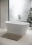 Cersanit Crea 160x75cm-es ovális alakú szabadon álló akril kád Click-Clack lefolyóval és állítható lábakkal S301-300