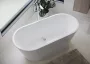 Cersanit Crea 160x75cm-es ovális alakú szabadon álló akril kád Click-Clack lefolyóval és állítható lábakkal S301-300