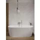 Cersanit Crea 170x83cm falhoz illeszthető akril kád Click-Clack lefolyóval és állítható lábakkal S301-301