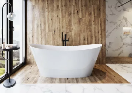Cersanit Inverto akril fürdőkád 170x80 Click-Clack krómozott leeresztővel és állítható lábakkal S301-339
