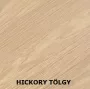 Cersanit Atrato 40 fali alsószekrény matt fekete fogantyúval és kerámia kézmosóval, hickory tölgyfa S4007-008