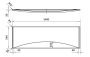 Cersanit Virgo/Intro kád előlap 140 cm, fehér S401-043
