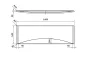 Cersanit Virgo/Intro kád előlap 140 cm, fehér S401-043