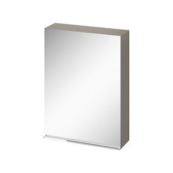 Cersanit Virgo szürkés tölgy tükrös szekrény 60, króm fogantyúval S522-015