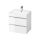 Cersanit Virgo fehér mosdószekrény 60-as mosdóhoz, króm fogantyúval S522-017