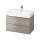 Cersanit Virgo szürkés tölgy mosdószekrény 80-as mosdóhoz, króm fogantyúval S522-028