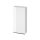 Cersanit Virgo fehér oldalszekrény 40, fekete fogantyúval S522-036