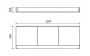 Cersanit Smart szekrényes kád előlap 160 cm, fehér S568-024