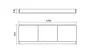 Cersanit Smart szekrényes kád előlap 170 cm, fehér S568-026