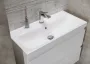 Cersanit Moduo Slim dupla fiókos mosdószekrény 80x37,5 cm, szifonkivágás nélkül, szürke S590-001-DSM