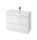 Cersanit Moduo Slim dupla fiókos mosdószekrény 80x37,5 cm, fényes fehér S590-002-DSM