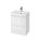 Cersanit Moduo Slim dupla fiókos mosdószekrény 50x35 cm, lapraszerelt, fényes fehér S590-006-DSM