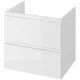 Cersanit Moduo Slim dupla fiókos mosdószekrény 50x35 cm, lapraszerelt, fényes fehér S590-006-DSM