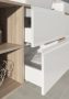 Cersanit Moduo Slim dupla fiókos mosdószekrény 50x35 cm, lapraszerelt, fényes fehér S590-006-DSM