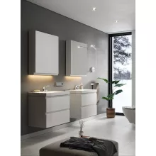   Cersanit Moduo falra szerelhető ajtós szekrény 59,4x80 cm polcokkal, fehér S590-016-DSM