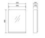 Cersanit Moduo lapraszerelt fehér 60cm tükrös szekrény S590-018-DSM
