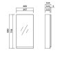 Cersanit Moduo fehér tükrös szekrény, lapraszerelt S590-032-DSM