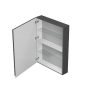 Cersanit Moduo falra szerelhető ajtós szekrény 59,4x80 cm polcokkal, matt antracitszürke S590-074-DSM