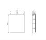Cersanit Moduo falra szerelhető ajtós szekrény 59,4x80 cm polcokkal, matt antracitszürke S590-074-DSM