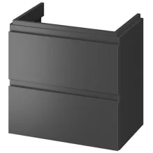   Cersanit Moduo Slim 60 dupla fiókos mosdószekrény, szifonkivágás nélkül, lapraszerelt/antracit S590-076-DSM
