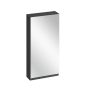 Cersanit Moduo falra szerelhető tükrös szekrény polcokkal 40x80 cm, antracitszürke S590-084