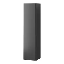   Cersanit Moduo falra függeszetett kiegészítő szekrény 160x39,5x34 polcokkal és tükörrel, antracit S590-086