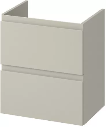 Cersanit Moduo Slim dupla fiókos mosdószekrény 50x35 cm, lapraszerelt, matt kasmír S590-105-DSM