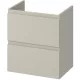Cersanit Moduo Slim dupla fiókos mosdószekrény 50x35 cm, lapraszerelt, matt kasmír S590-105-DSM
