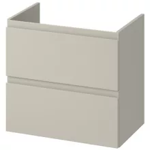   Cersanit Moduo Slim 60 dupla fiókos mosdószekrény, szifonkivágás nélkül, lapraszerelt/matt kasmír S590-106-DSM