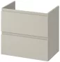 Cersanit Moduo Slim 60 dupla fiókos mosdószekrény, szifonkivágás nélkül, lapraszerelt/matt kasmír S590-106-DSM