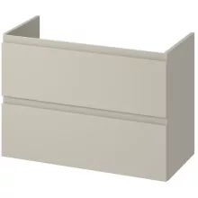   Cersanit Moduo Slim dupla fiókos mosdószekrény 80x37,5 cm, szifonkivágás nélkül, matt kasmír S590-107-DSM
