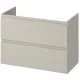 Cersanit Moduo Slim dupla fiókos mosdószekrény 80x37,5 cm, szifonkivágás nélkül, matt kasmír S590-107-DSM