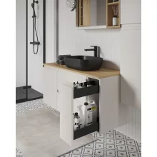   Cersanit Moduo két fiókos kiegészítő szekrény 20x55 cm, fényes fehér S590-116