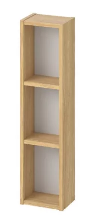 Cersanit Moduo fali nyitott polcos szekrény 20x80x14 cm, hikori tölgy S590-121-DSM