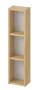 Cersanit Moduo fali nyitott polcos szekrény 20x80x14 cm, hikori tölgy S590-121-DSM
