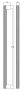 Cersanit Larga 35cm-es fogantyú szett (2db), ezüst szürke S599-0142