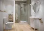 Cersanit Arteco 90x90x190 cm szögletes zuhanykabin Tako zuhanytálcával, króm profil S601-116