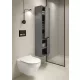 Cersanit Crea Ovális fali WC csésze Cleanon technológiával és Duroplast Slim WC ülőkével S701212