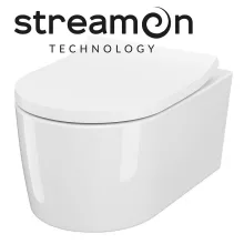   Cersanit Inverto fali WC csésze Streamon öblítési technológiával és Duoplast ülőke lecsapódásgátlóval S701-432