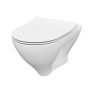 Cersanit Mille fali WC csésze CleanOn technológiával vékonyított duroplast ülőkével lecsapódásgátlóval S701-453