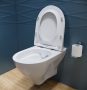 Cersanit Mille fali WC csésze CleanOn technológiával vékonyított duroplast ülőkével lecsapódásgátlóval S701-453