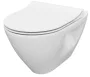 Cersanit Mille Plus perem nélküli fali WC csésze, lecsapódásgátlós Duroplast ülőkével S701-454